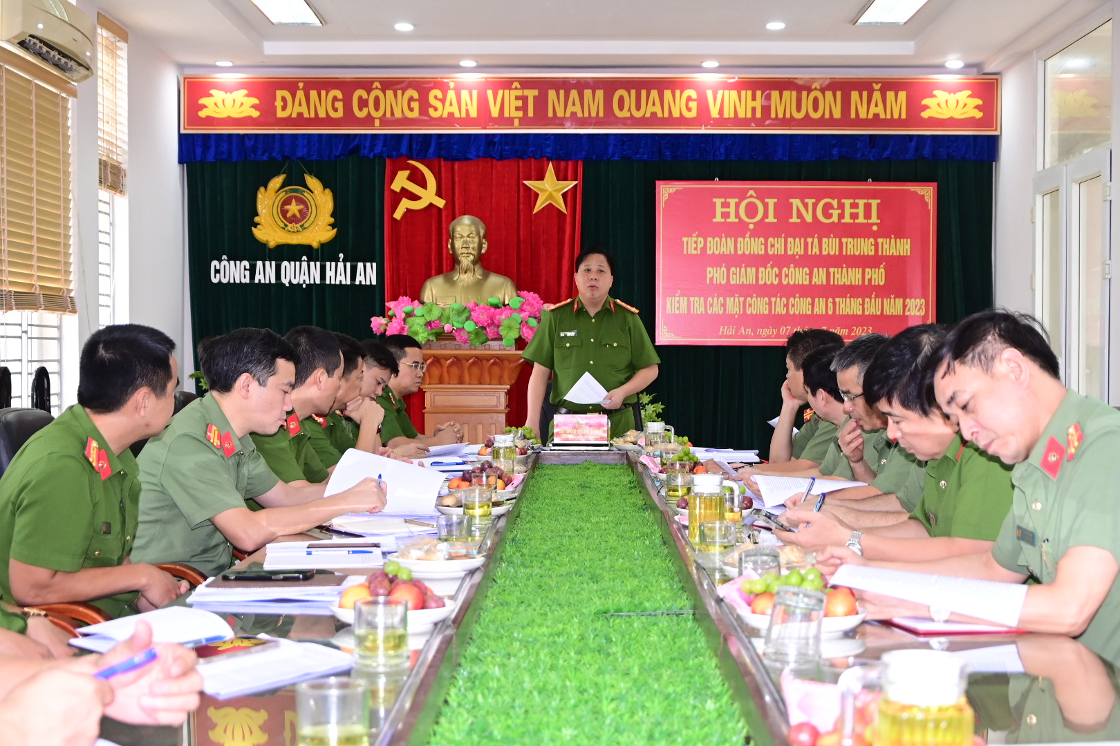 Kiểm tra công tác 6 tháng đầu năm 2023 quận Hải  An